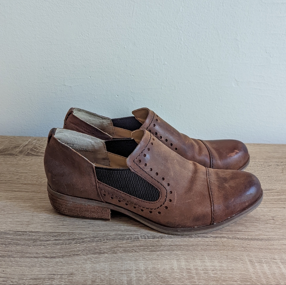 Korks By KorkEase Gertrude Cap Toe Slip On Shoes Bro… Gem